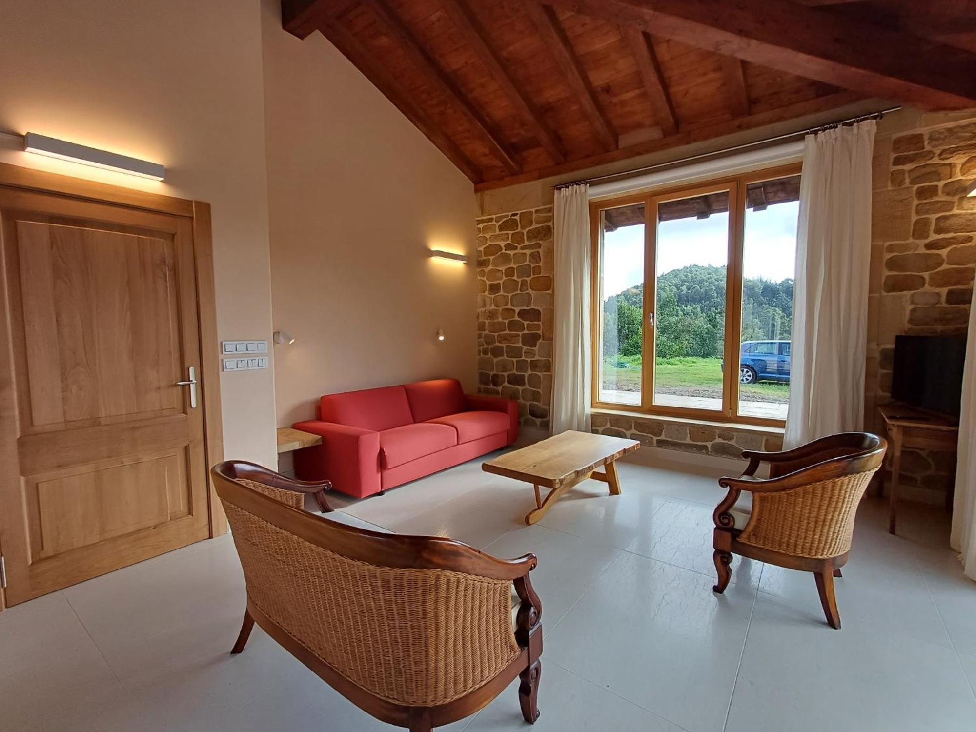 Amplio Apartamento Con Jardin En Casa Rural Haritza Con Vistas Al Mar Ea المظهر الخارجي الصورة