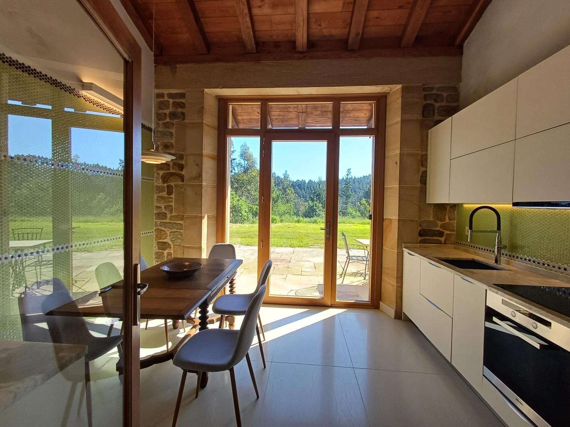 Amplio Apartamento Con Jardin En Casa Rural Haritza Con Vistas Al Mar Ea المظهر الخارجي الصورة